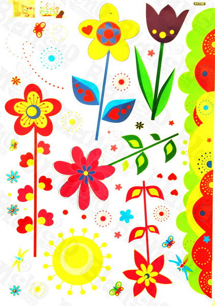 Sunny Blossom - Wall Decals Stickers Appliques Home Dcor