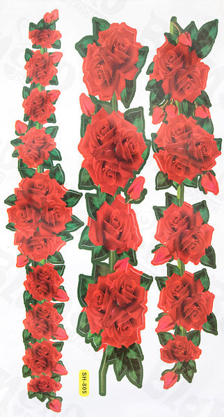 Flowers Fence - Wall Decals Stickers Appliques Home Decor