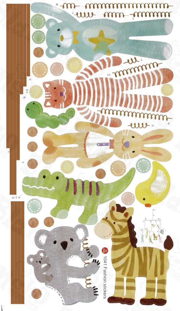 Puppet Dolls - Hemu Wall Decals Stickers Appliques Home Decor 12.6 BY 23.6 Inches
