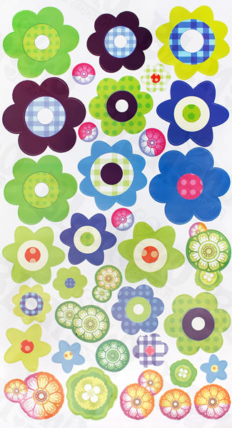Petal Wheel-2 - Wall Decals Stickers Appliques Home Decor