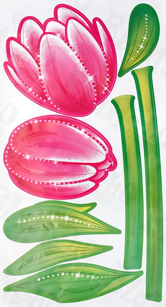 Red Lotus - Wall Decals Stickers Appliques Home Decor