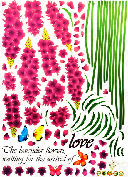 Cozy Lavender - Wall Decals Stickers Appliques Home Dcor