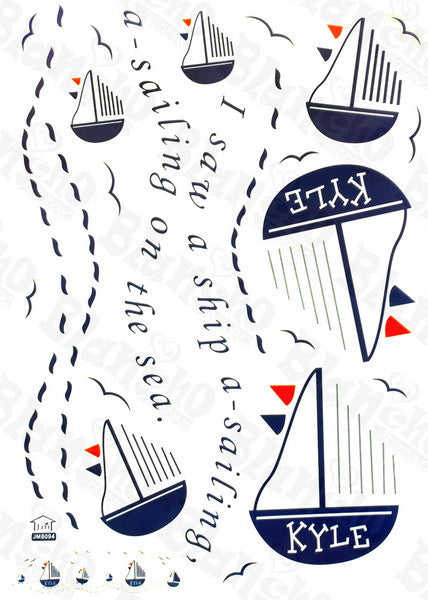 Ocean Trip - Wall Decals Stickers Appliques Home Dcor
