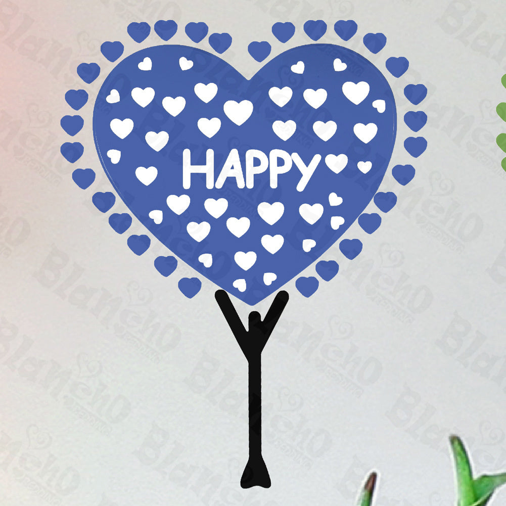 Happy Hope Love - Hemu Wall Decals Stickers Appliques Home Decor 12.6 BY 23.6 Inches